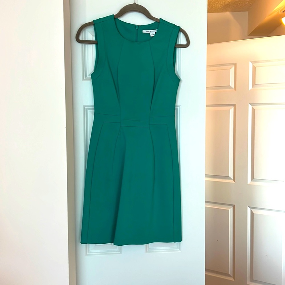 Emerald Green DVF size 0 work dress